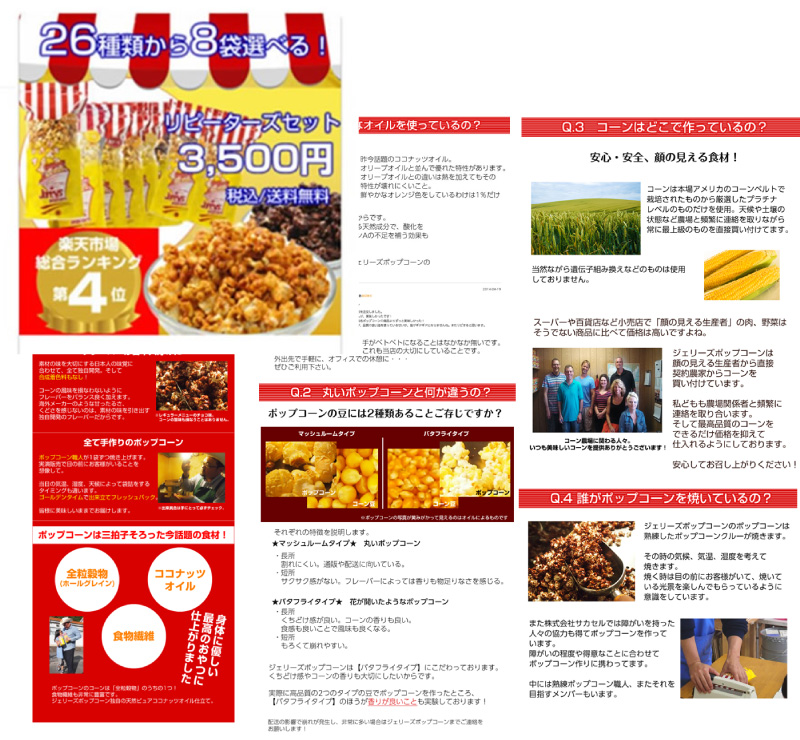 楽天ランキングの実績画像